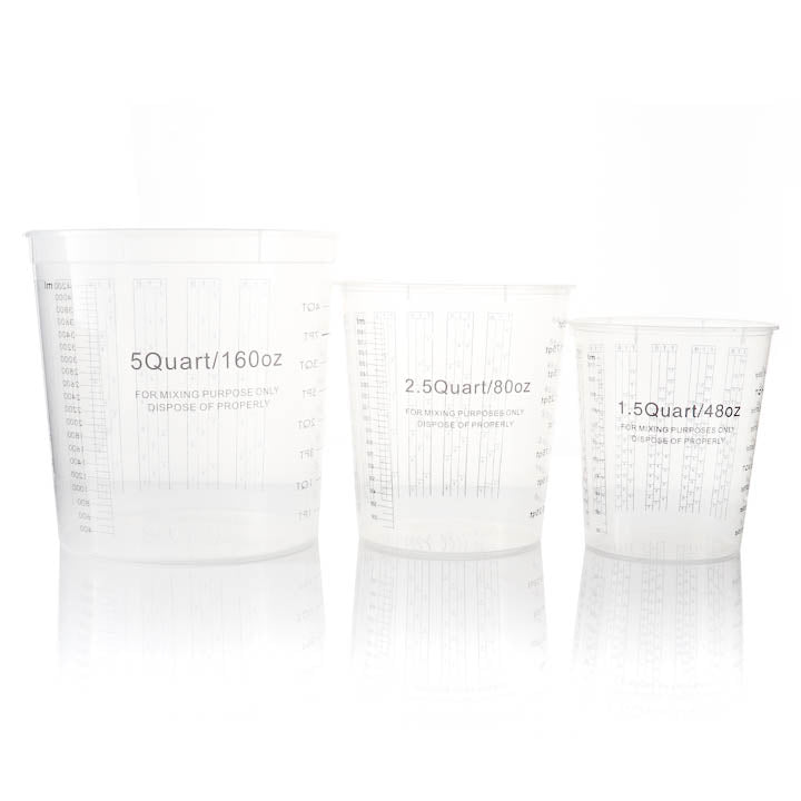 Pro-Grade Graduated Epoxy Mixing Pails