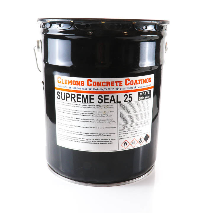 Clemons Supreme Seal 25 Matte Concrete Sealer-1