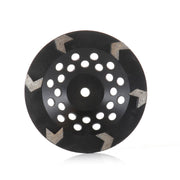 7 Inch 6 Large Arrow Segment 30/40 Grit Medium Bond Concrete Griding Wheel