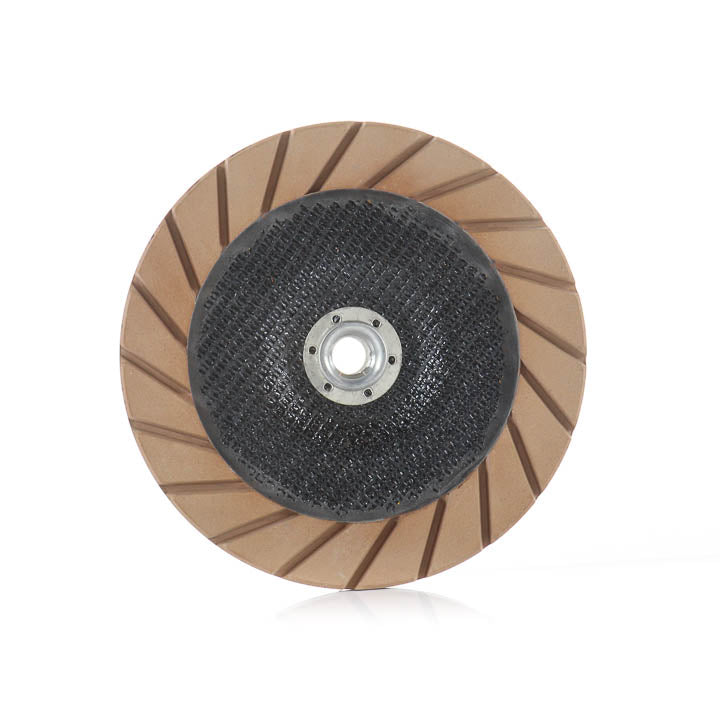 7-inch ceramic 50-grit grinding cup wheel showing the front face and ceramic segments