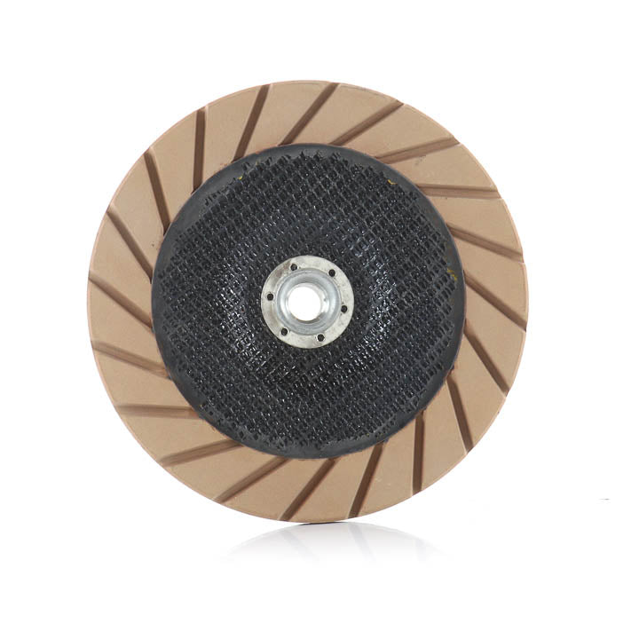 7-inch ceramic 200-grit grinding cup wheel showing the front face and ceramic segments