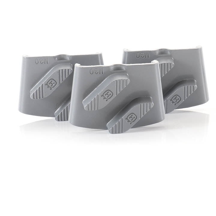 Husqvarna Elite Grind EZ-M 30 Grit Gold Double Segment tooling showing the diamond segments and EZchange base plate