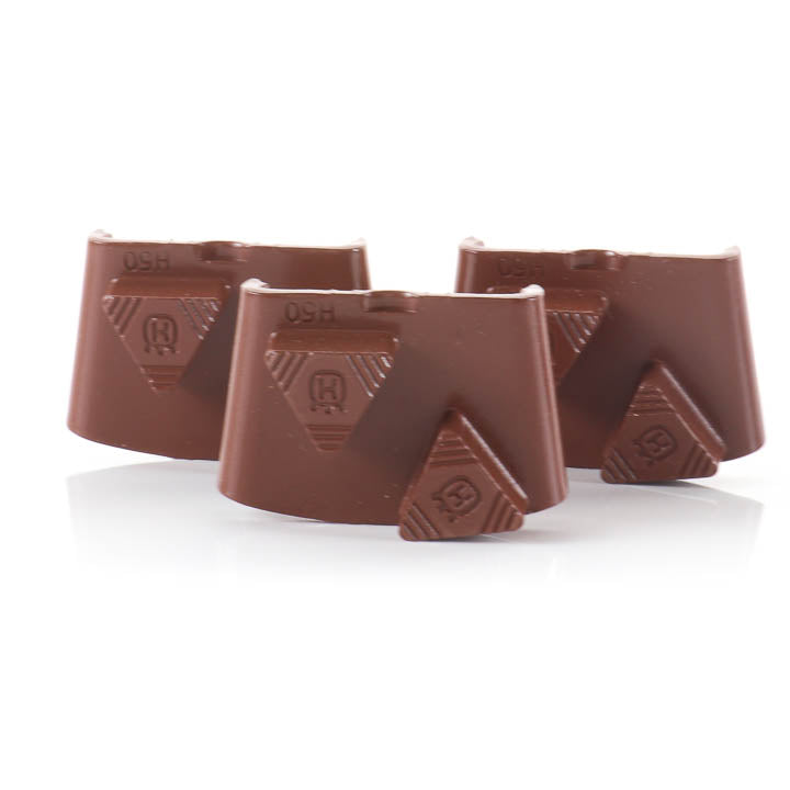 Husqvarna Elite Grind EZ-H 50 Grit Gold Double Triangle Segment tooling showing the diamond segments and EZchange base plate