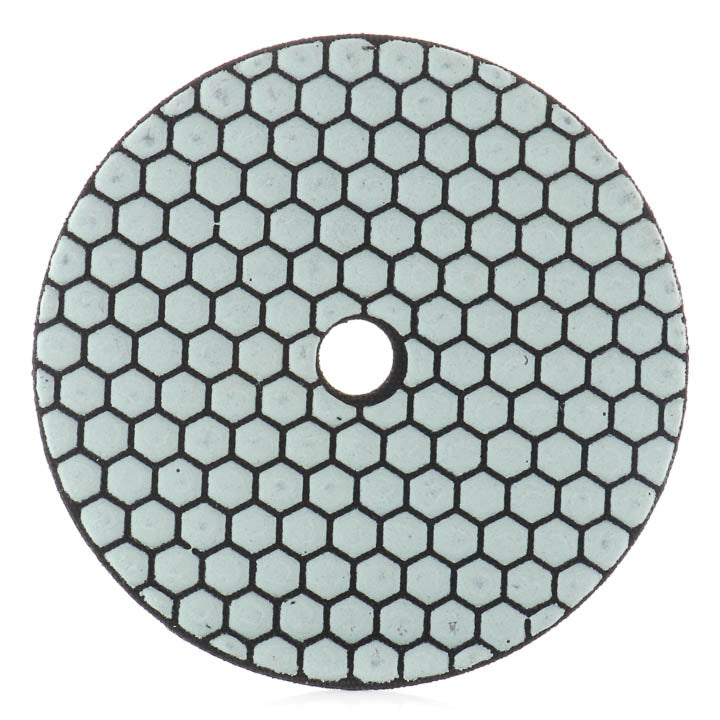 SASE 5" Honeycomb Diamond Pad 50 grit showing the grey honeycomb abrasive face pattern