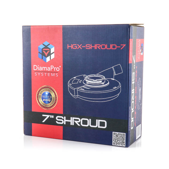 HGX-7 Handheld Edge Grinder and 7" Heavy-Duty Convertible Dust Shroud-4