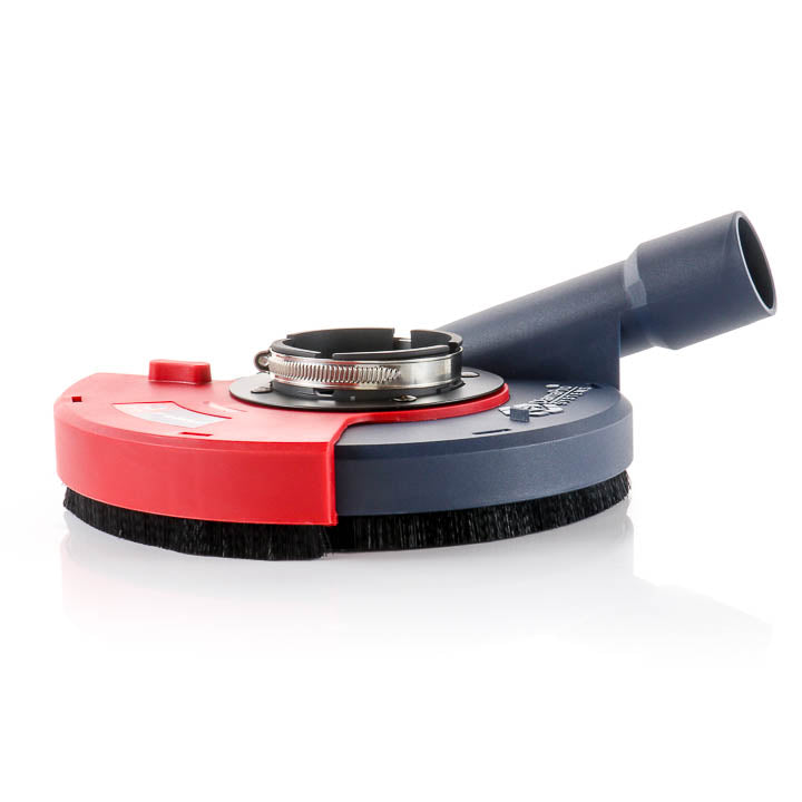 Side view of the DimapPro systems 7" shroud with vacuum attachment. 