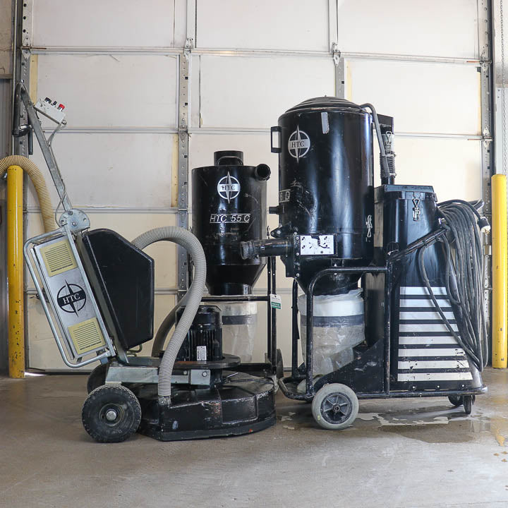 Used HTC Professional Concrete Grinder, Separator and Vacuum-1