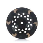 7-Inch 6 Large Arrow Segment 40 Grit Medium Bond Diamond Grinding Cup Wheel